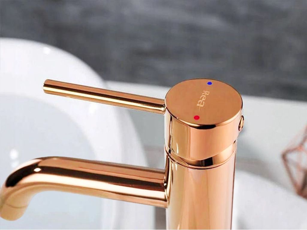 Baterie pentru lavoar Rea Lungo Copper High  5