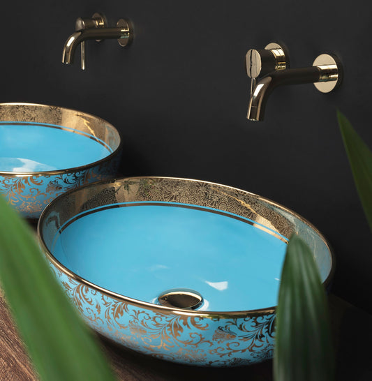 Lavoar pe blat Rea Margot Gold/Blue  1