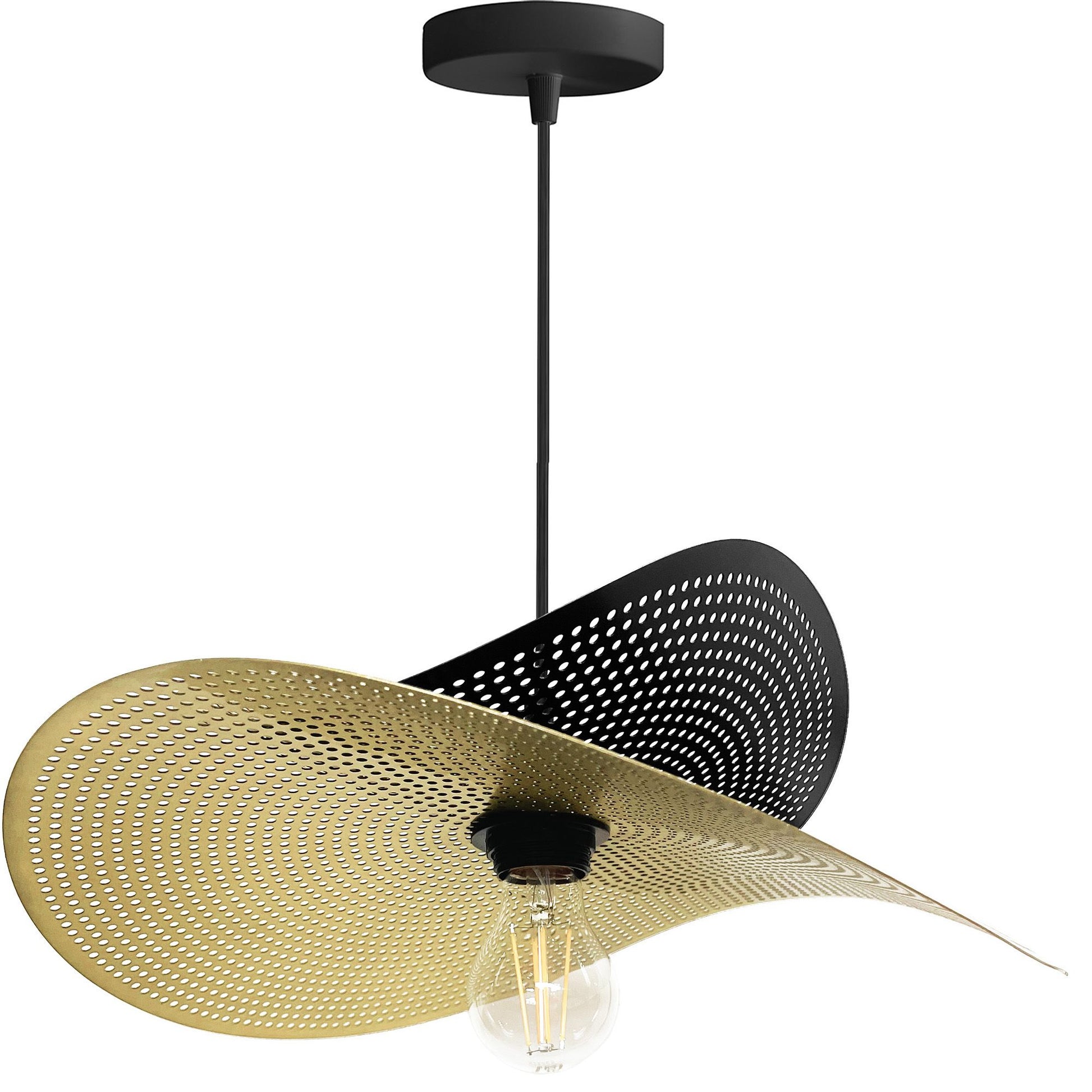Lampă de tavan APP1471-1CP black/gold  1