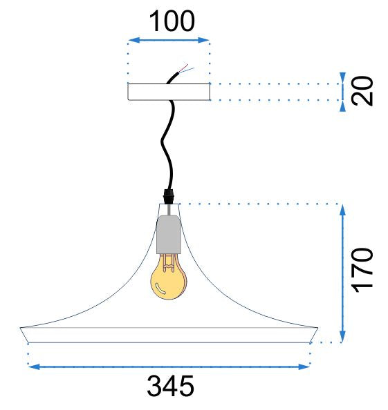 Lampa DE TAVAN SUSPENDABILA COSTA C negru  13