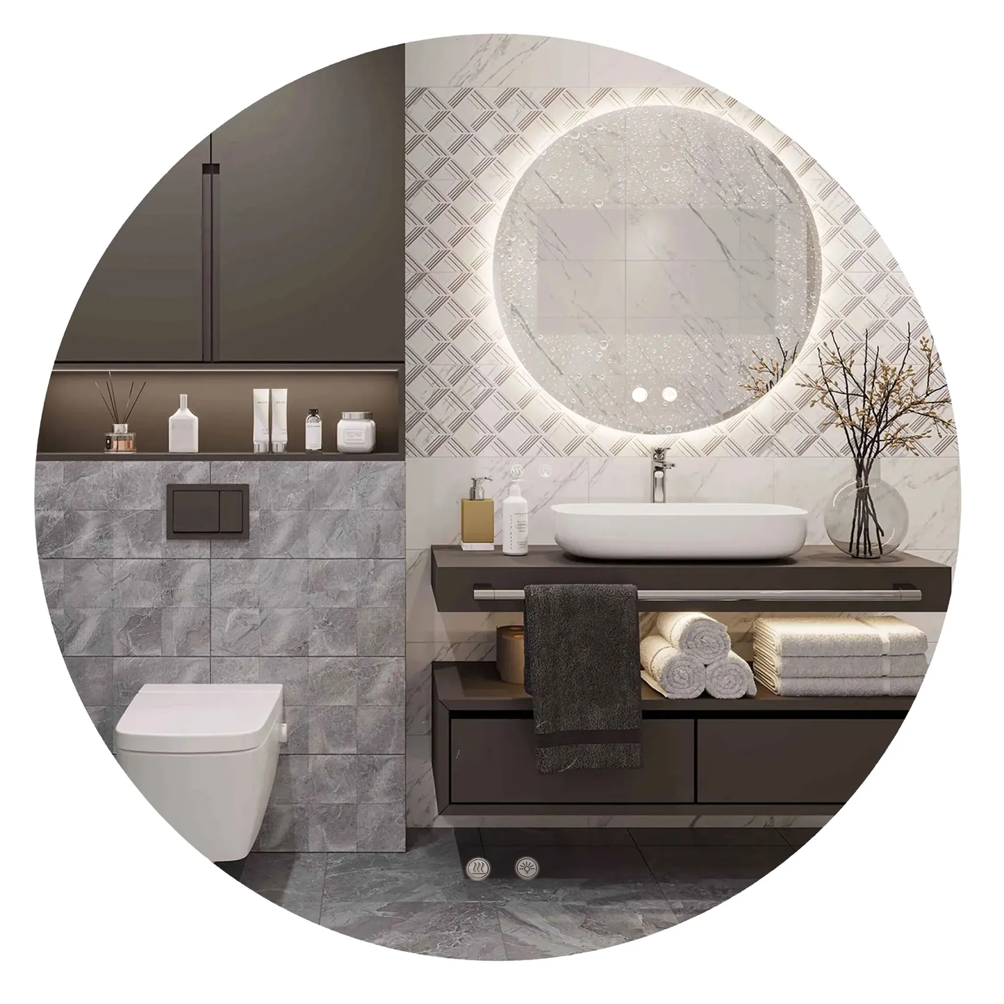 Oglindă Led 80cm Hzj080  1