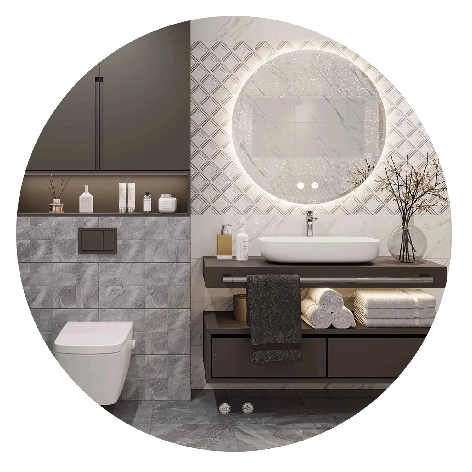 Oglindă Led 80cm Hzj080  1