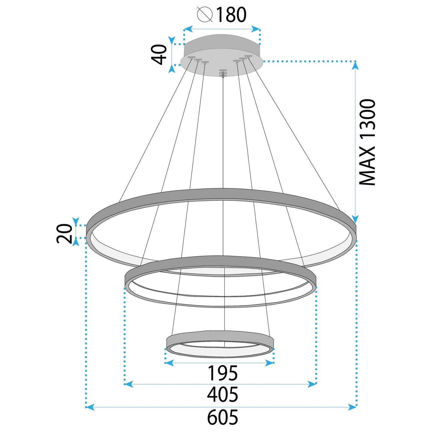 Lampa Led Lhj013-cp3 Black  8