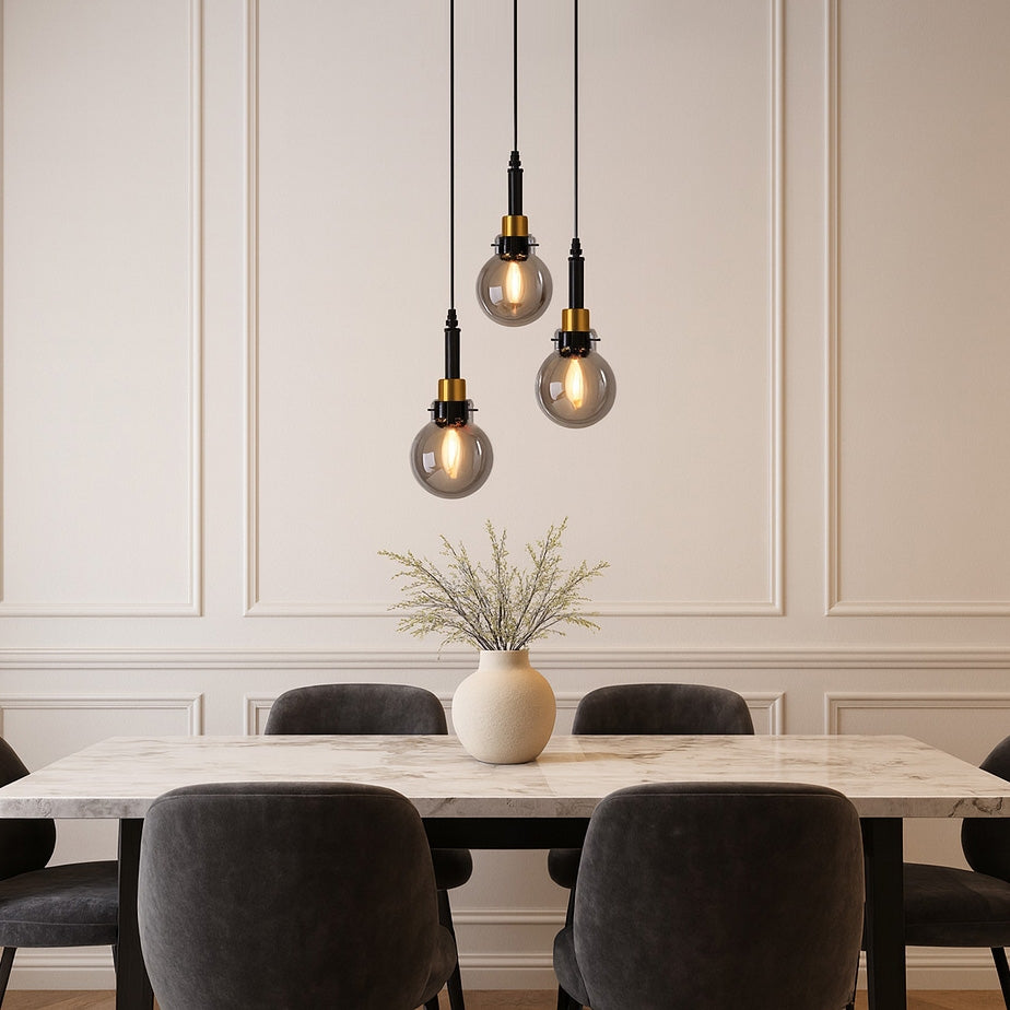 Lampă Suspendată APP1125-3CP Black Gold  2