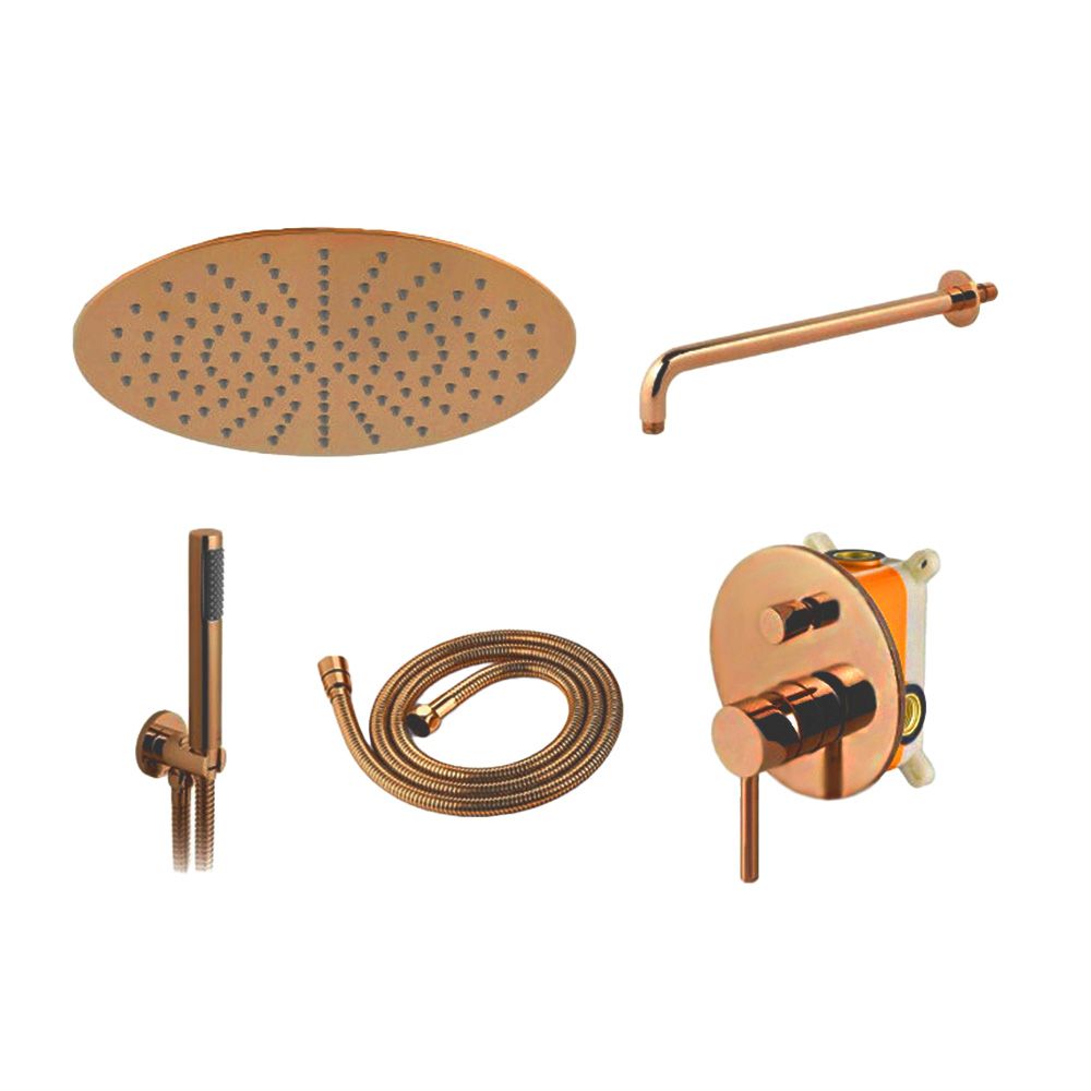 Set de duș incastrabil Rea Lungo Copper + BOX  5