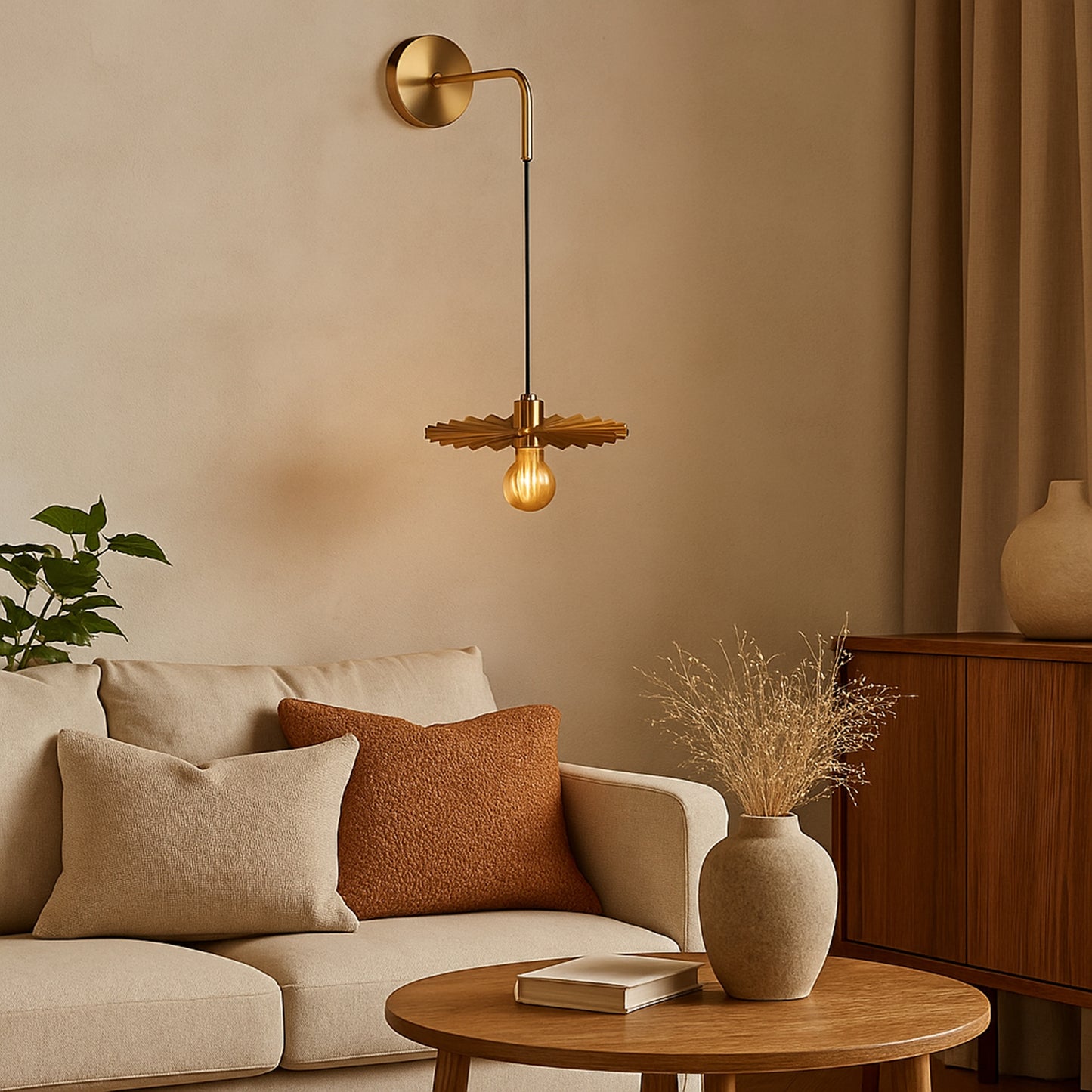 Lampa De Perete APP1356-1W Old Gold 30 Cm  3