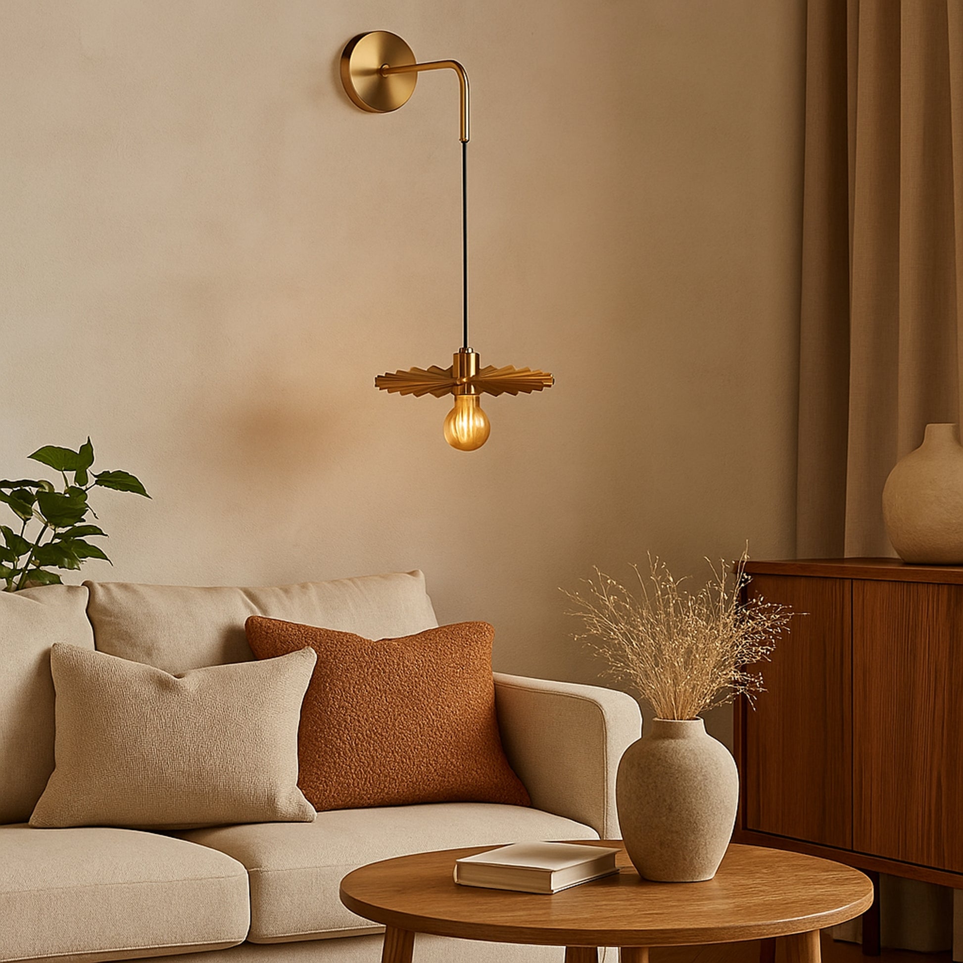 Lampa De Perete APP1356-1W Old Gold 30 Cm  3