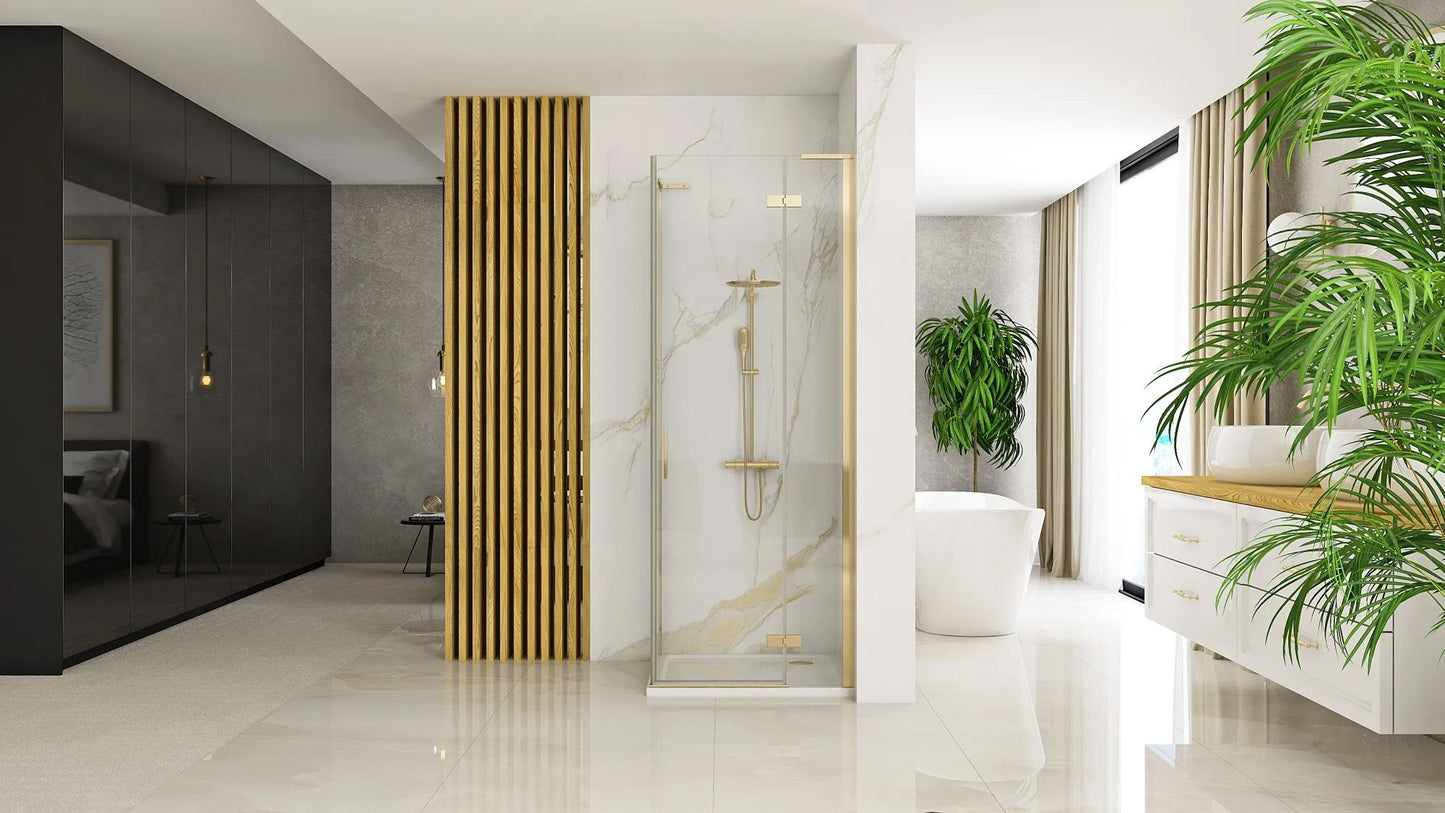 Cabina dus REA Hugo 80x90 Gold Brush  4
