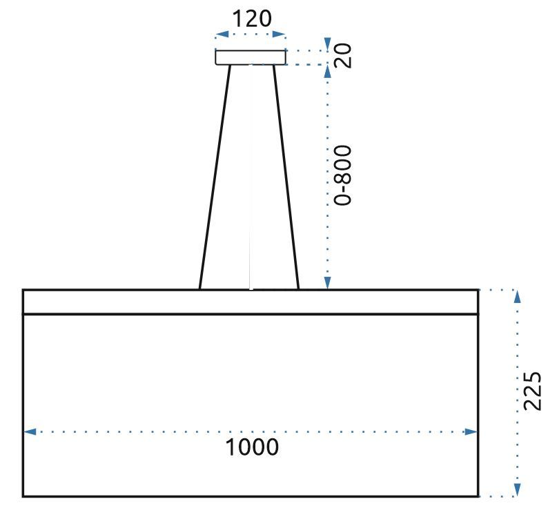 Lampă suspendată Glamour LED Chain APP891-CP  7