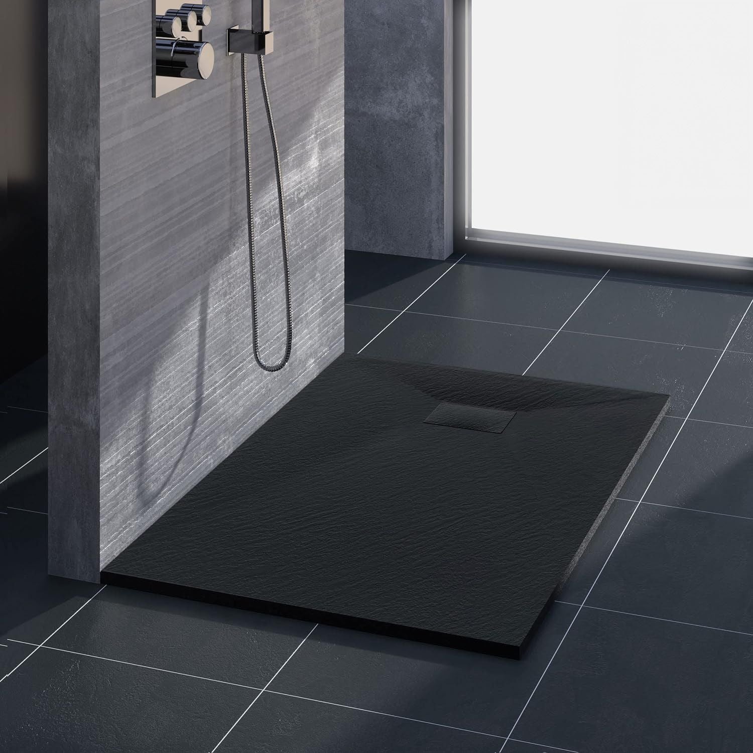 Cada de duș Magnum Black 120x90  4