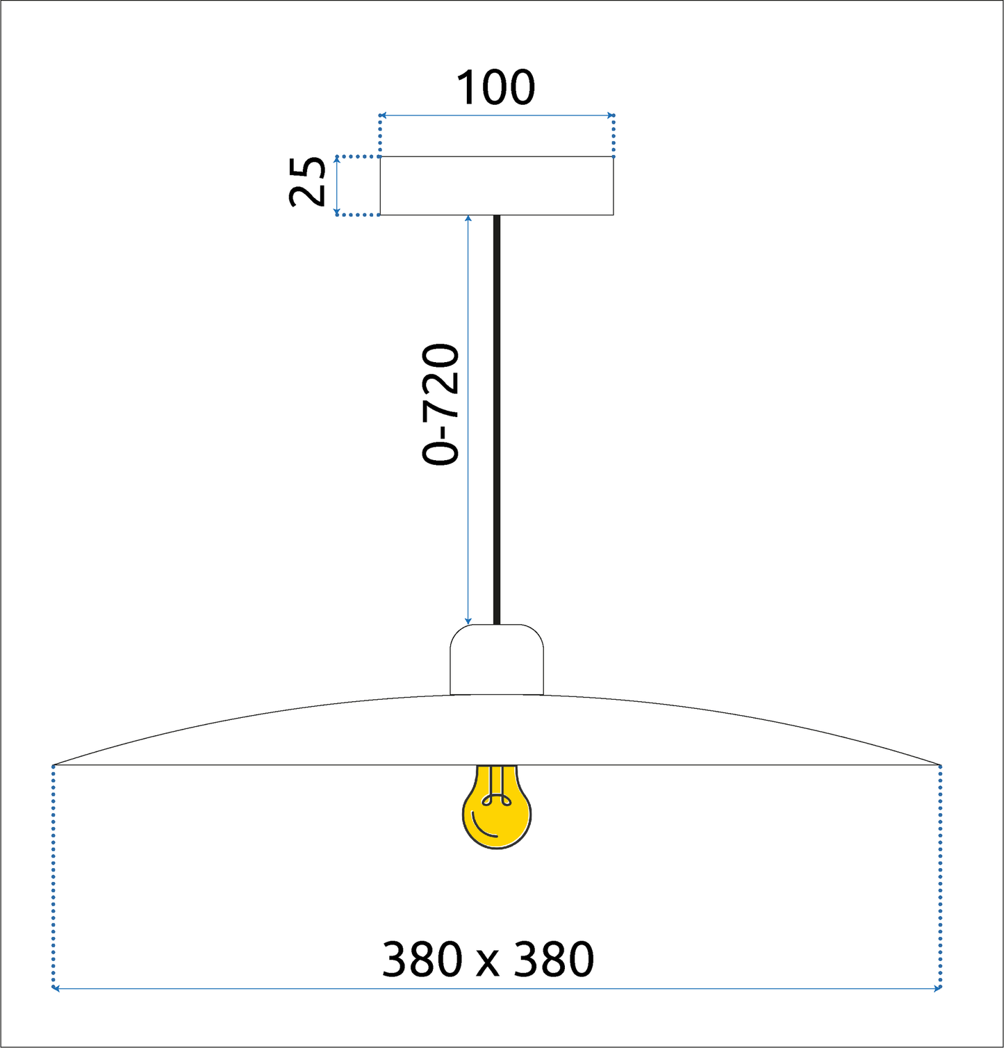 Lampă De Tavan APP1289-1CP Black  8