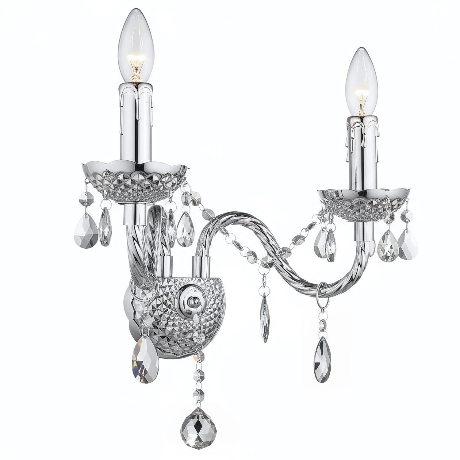 Lampa De Perete Ebt019-2w Chrome  1