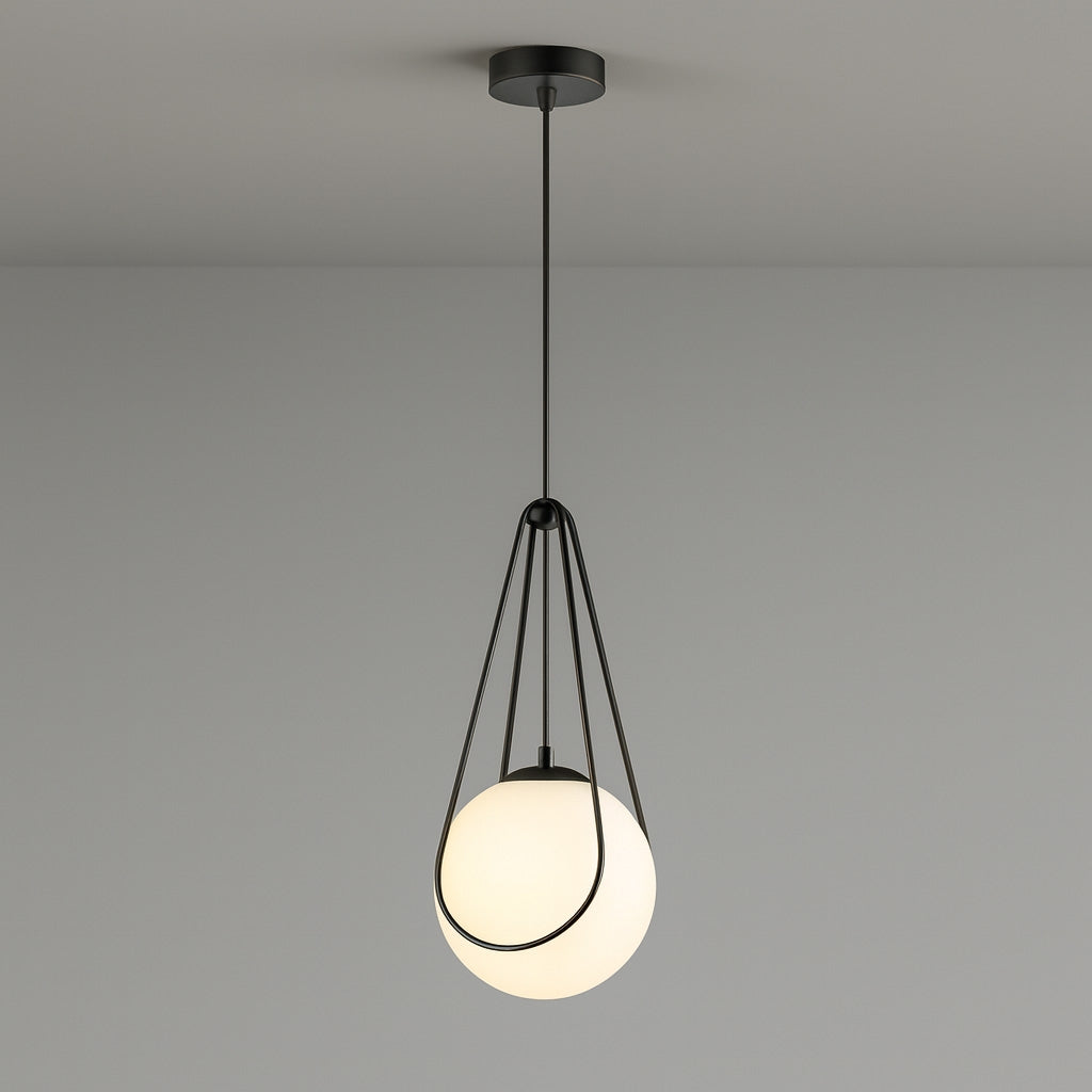 Lampă Suspendată APP1792-1CP 20cm Black  2