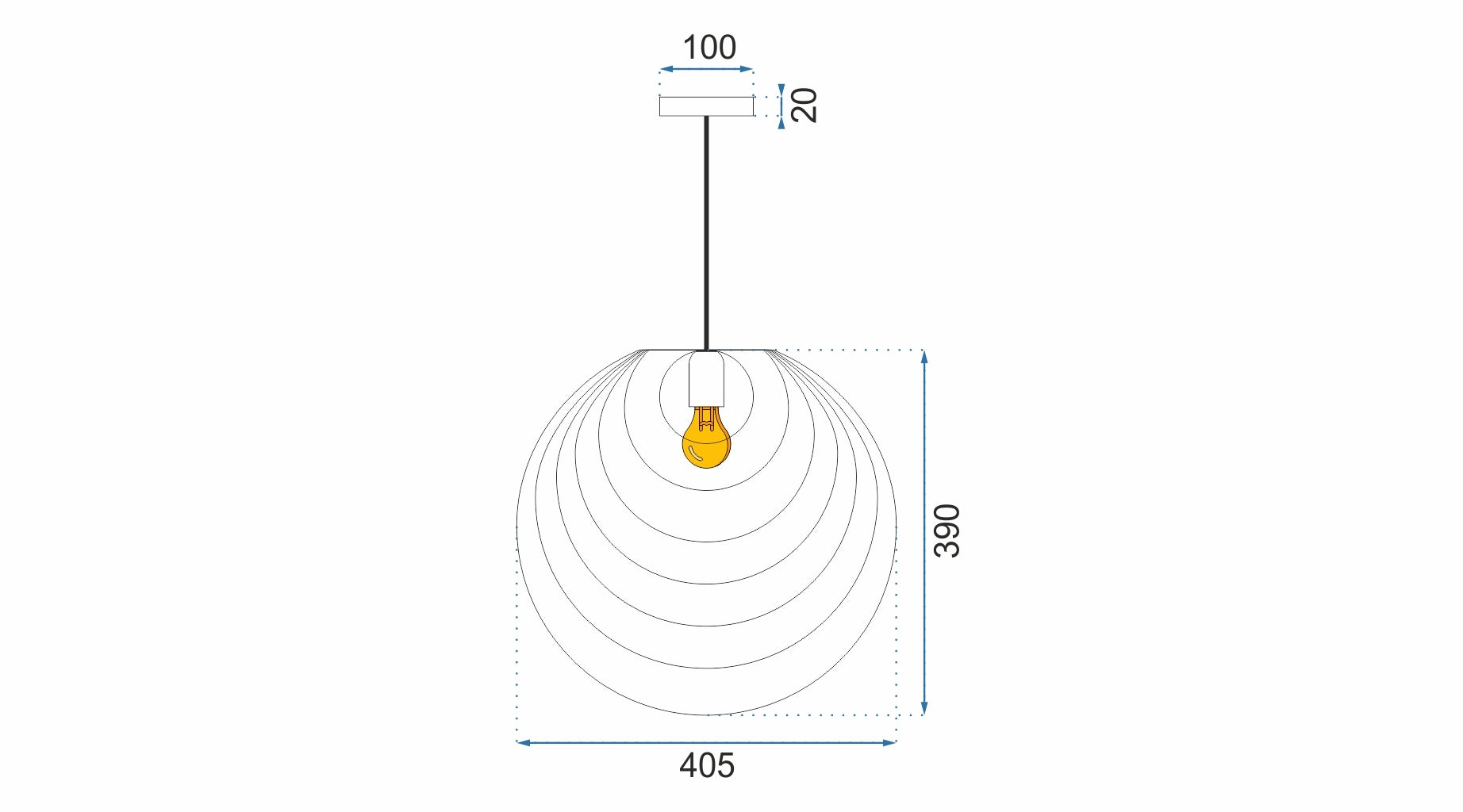 Lampa De Tavan Gold APP428-1CP  5