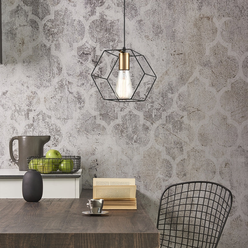 Lampă Suspendată APP1131-1CP Black/gold  3