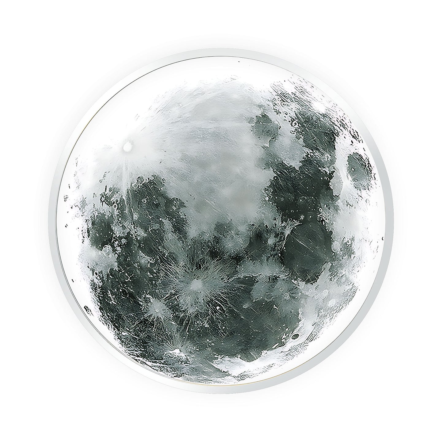 Lampă De Tavan App1806-cw Moon Led White  1