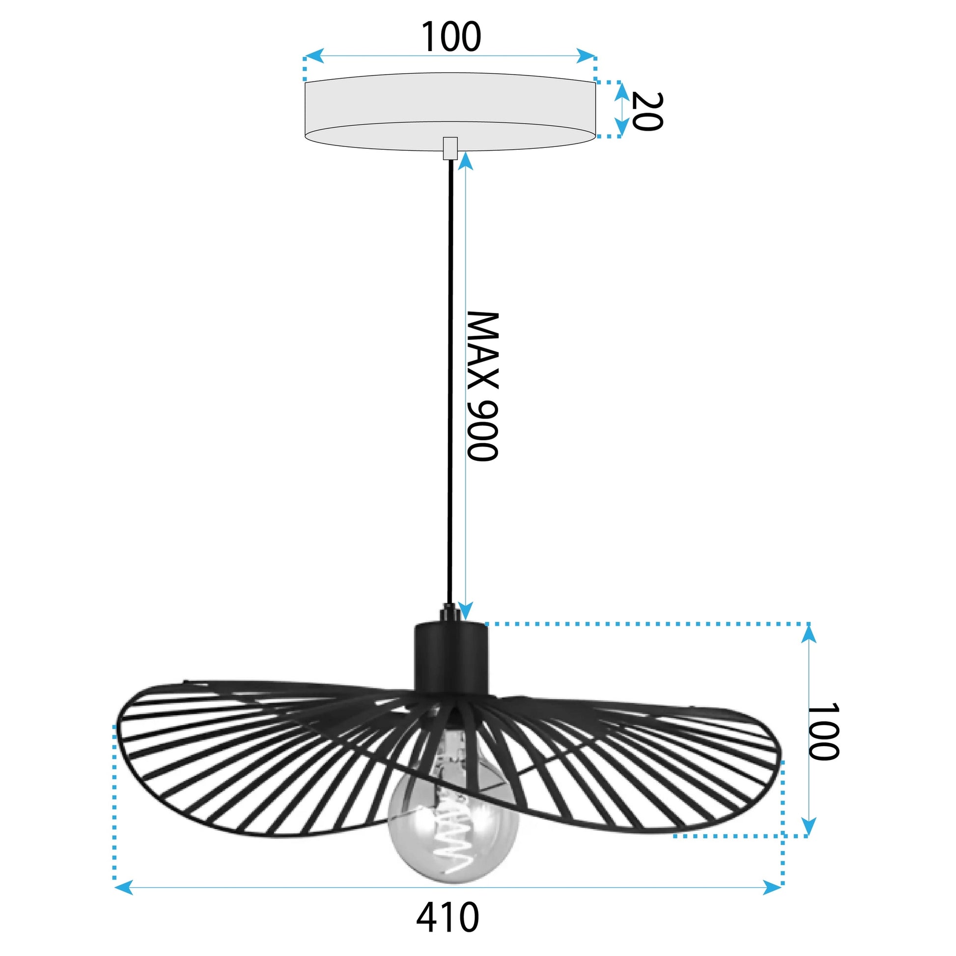 Lampă Suspendată APP1840-1CP  5