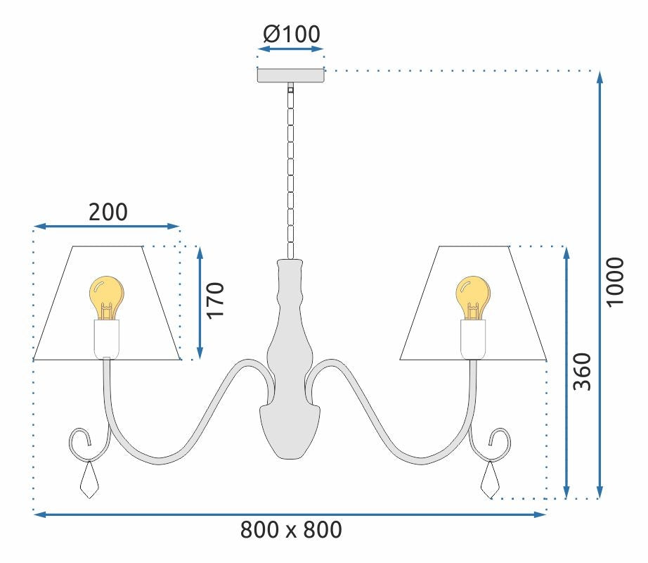Lampă Suspendată Cristal APP991-4CP  7