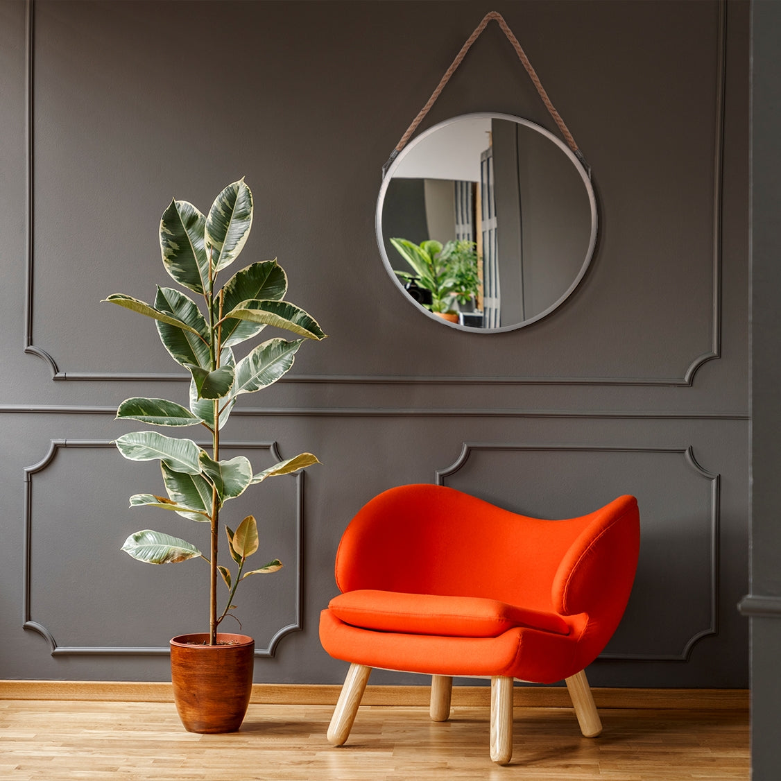 Oglindă Rotundă 40cm Silver Klmh-0410s-1  4