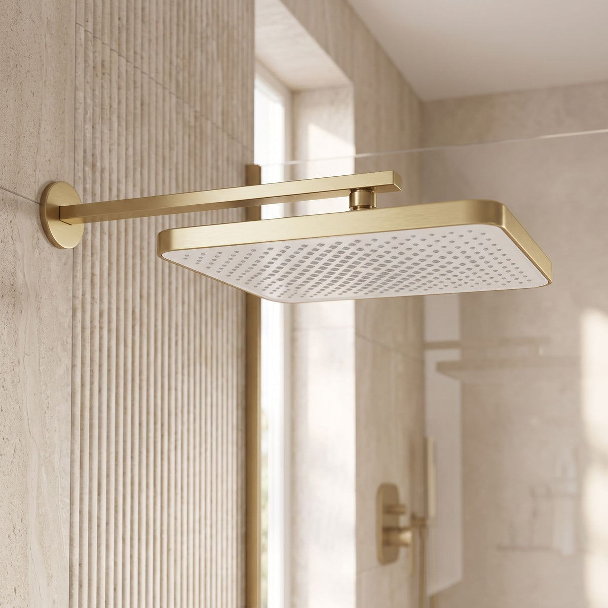 Pălărie De Duș Dreptunghiulară REA JS-032 Brushed Gold 7