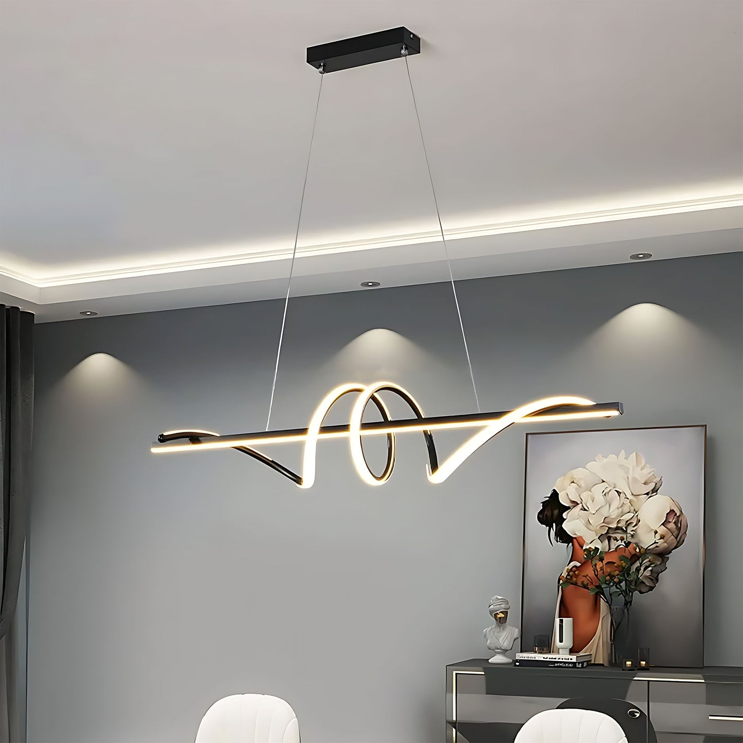 Lampa Wisząca Lhj023-cp 120 Cm Black  17