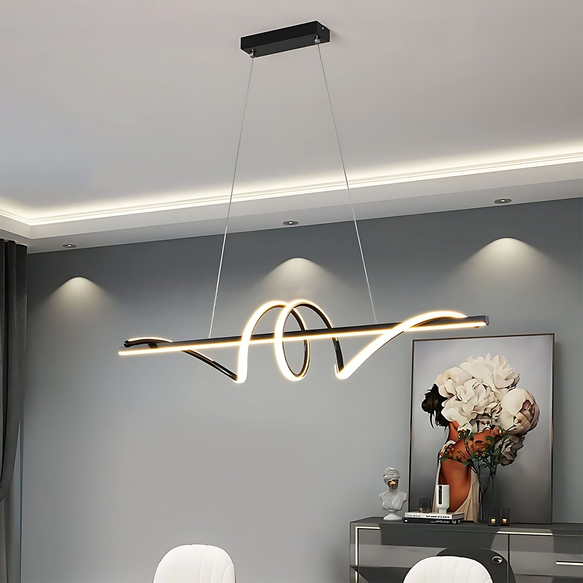 Lampa Wisząca Lhj023-cp 120 Cm Black  17