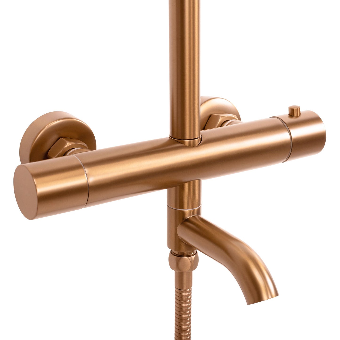 Coloana de dus cu termostat REA Lungo Copper Brush  7