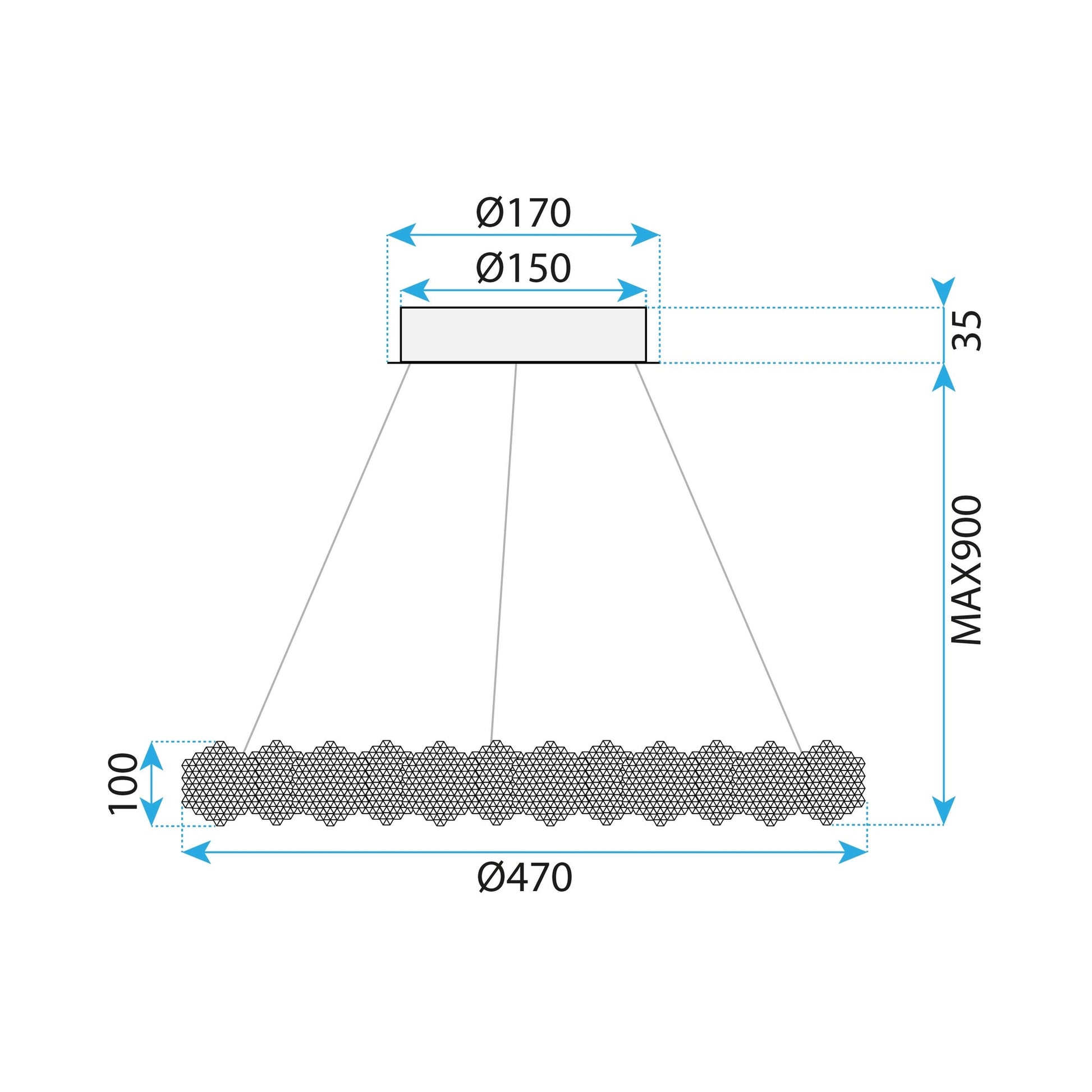 Lampa Led Ms016-cp Chrome 47cm  6