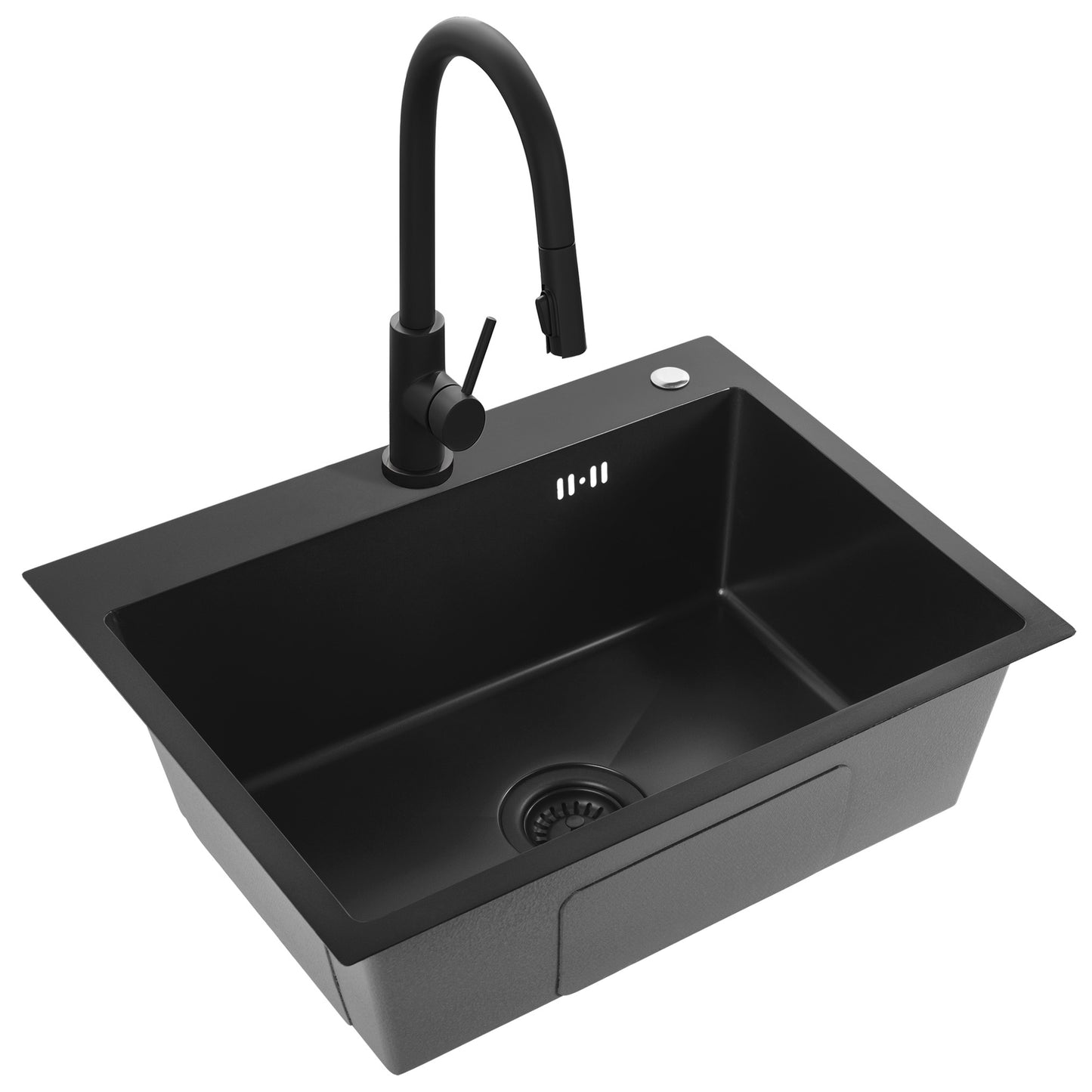 Chiuvetă Inox Liam Black fără robinet de bucătărie 6