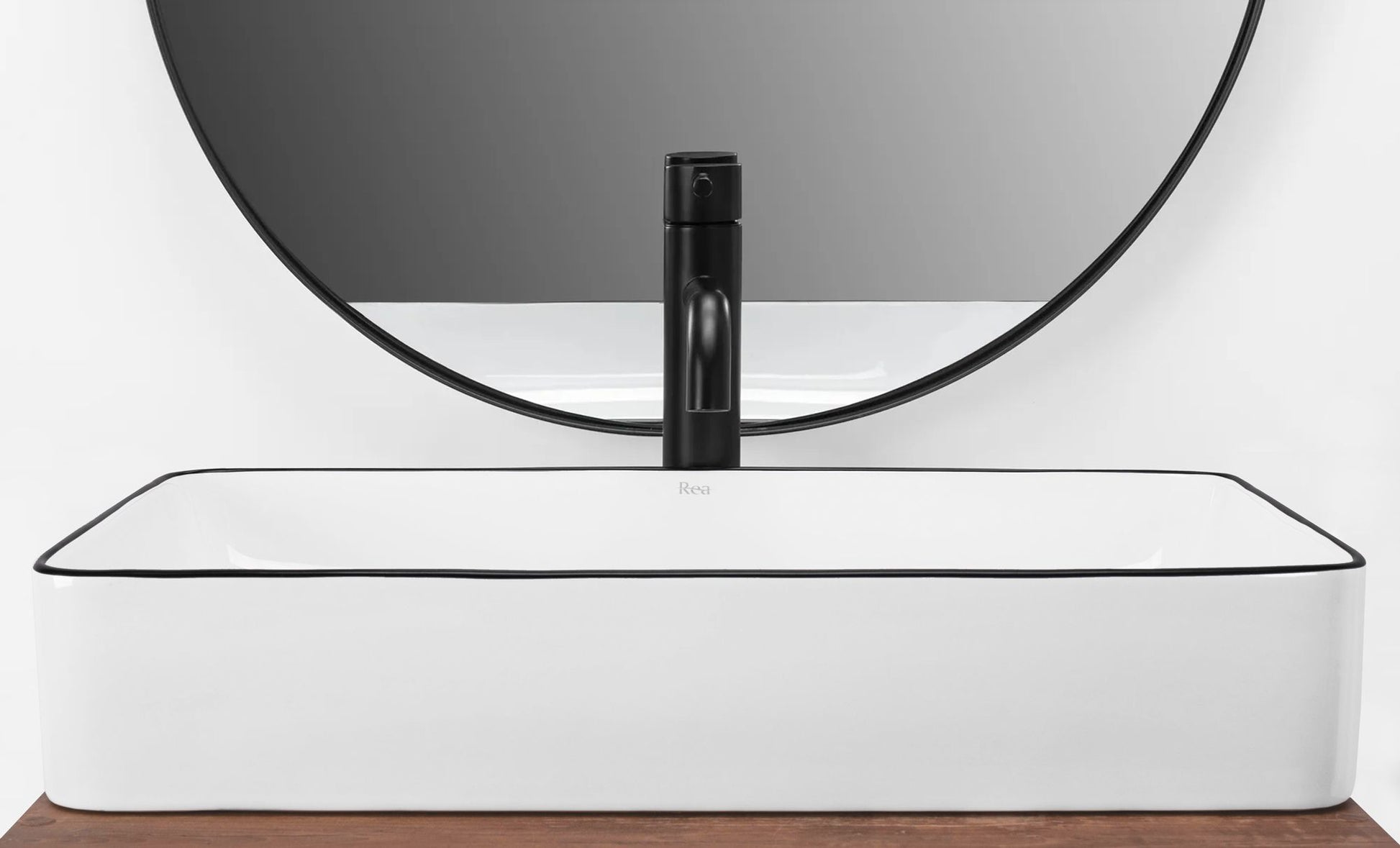 Lavoar pentru blat Rea Denis Black Edge 3