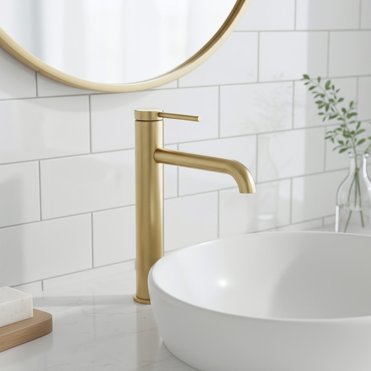 Baterie Pentru Baie Rea Spot Brush Gold High  6