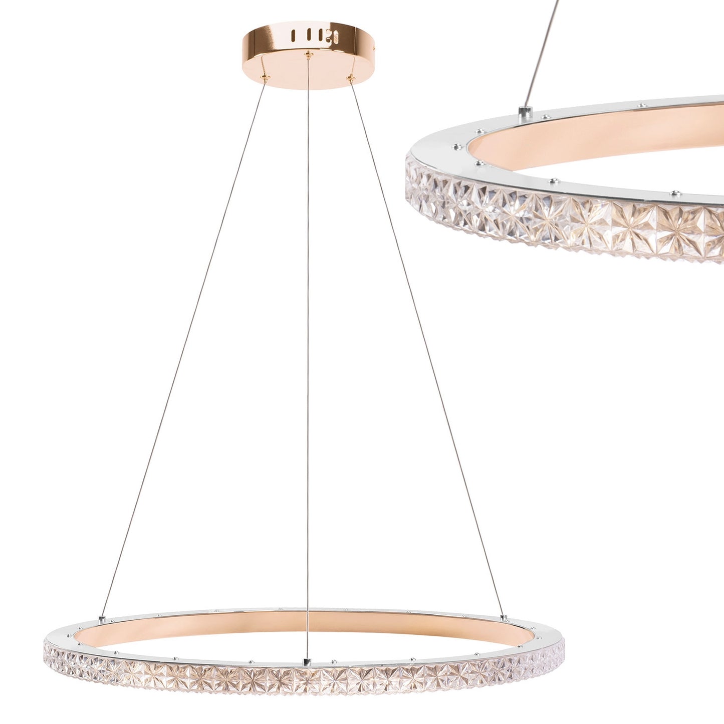 Lampa Led Ms009-cp Rose Gold 59cm  1