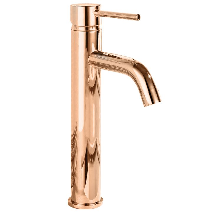 Baterie pentru lavoar Rea Lungo Rose Gold High  7