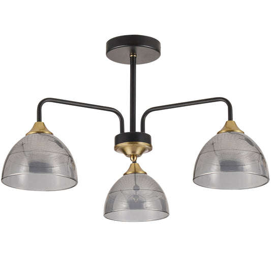 Lampă Suspendată G084-3c Black Grey  1
