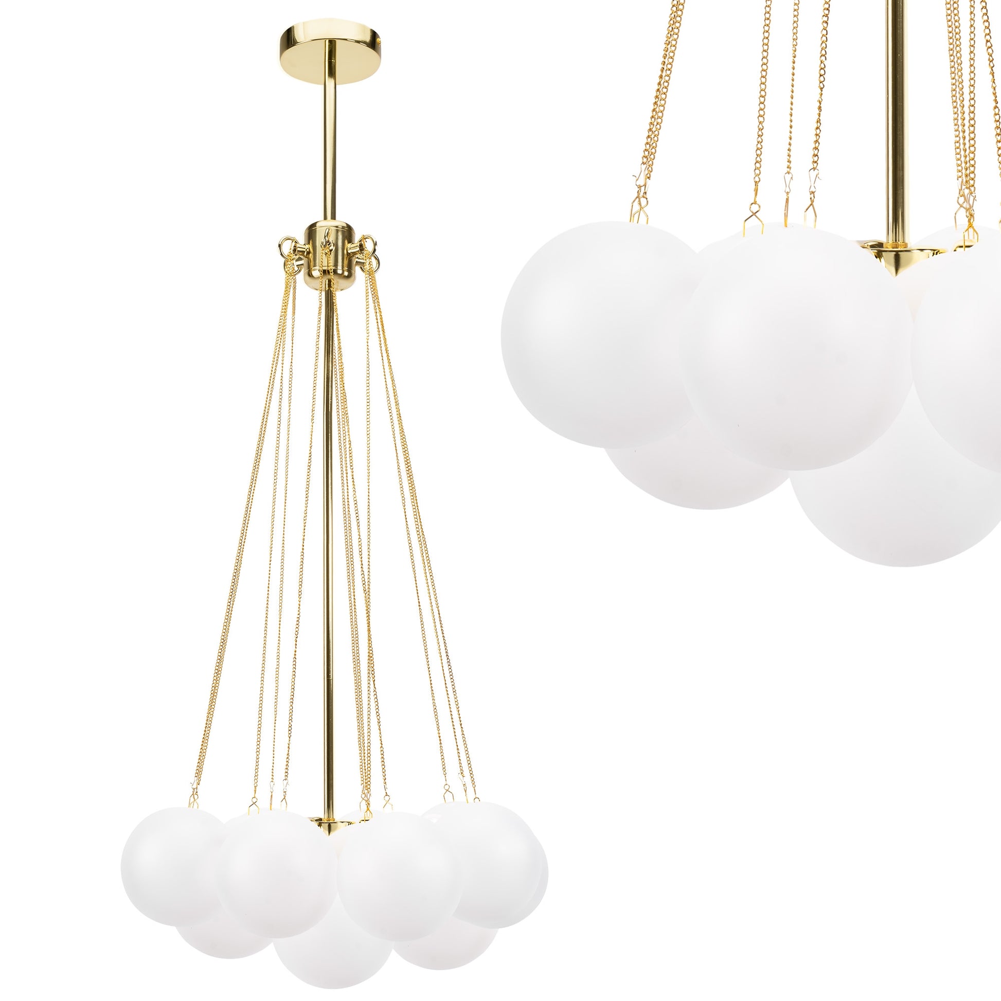Lampă Suspendată APP1688-12CP Gold  1
