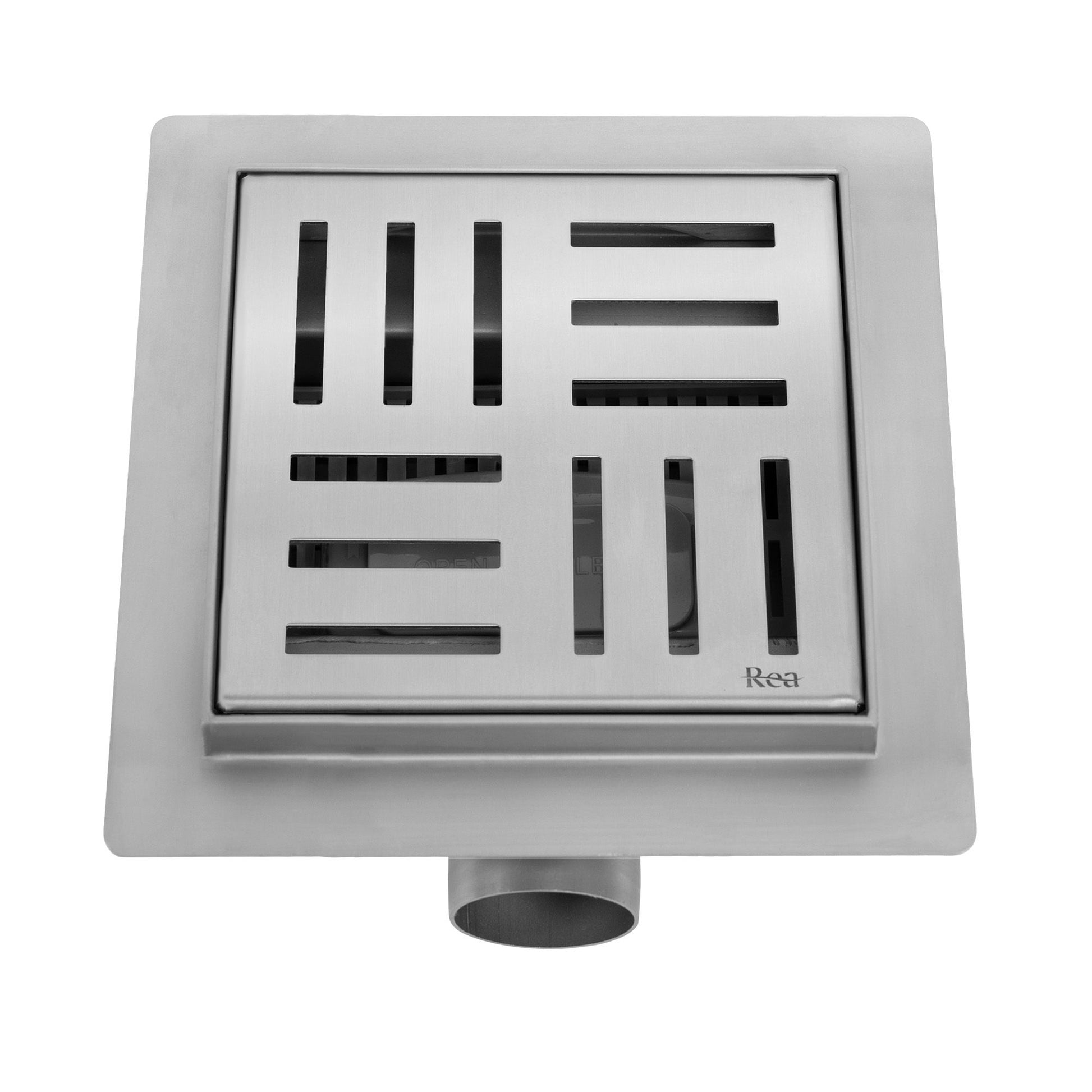 Rigola dus REA CROSS 150x150 Nickel Brush 4