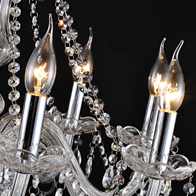 Candelabru cu lampă de cristal 392183  4