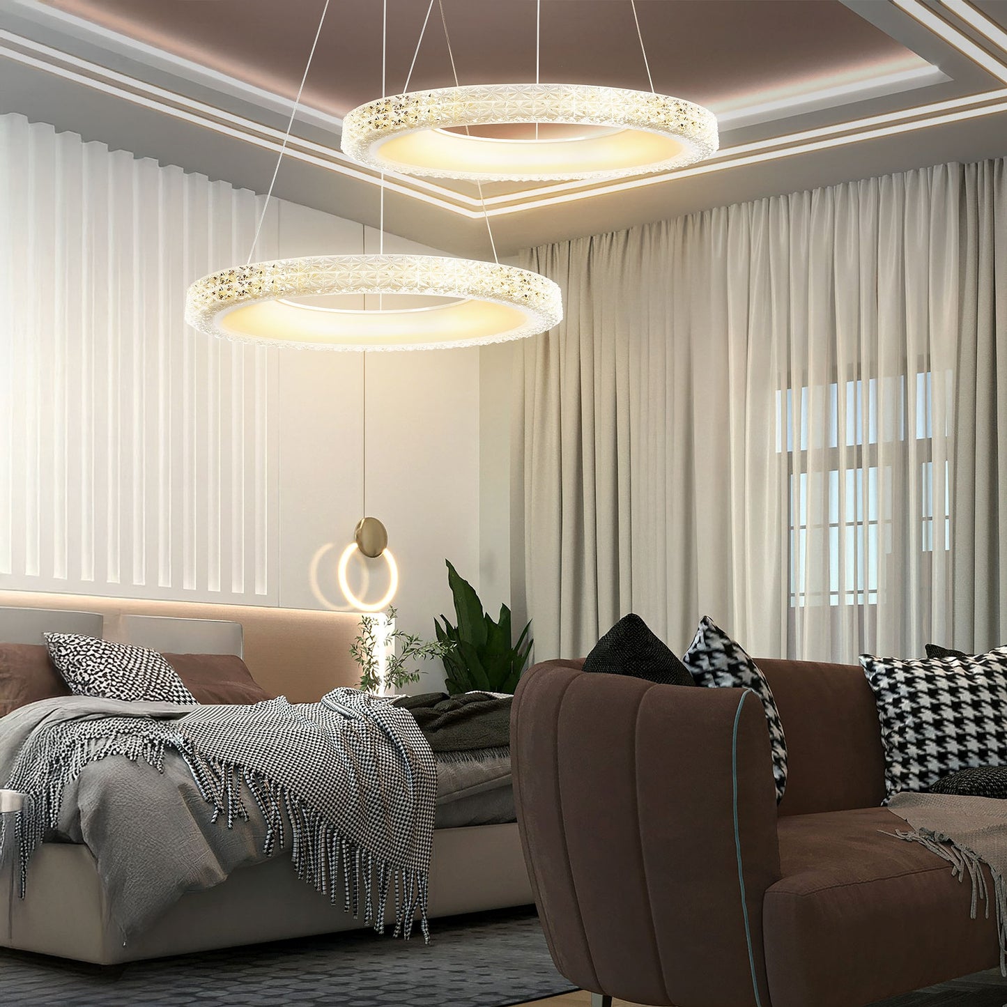 Lampa Led Ms002-cp Rose Gold 60cm  2