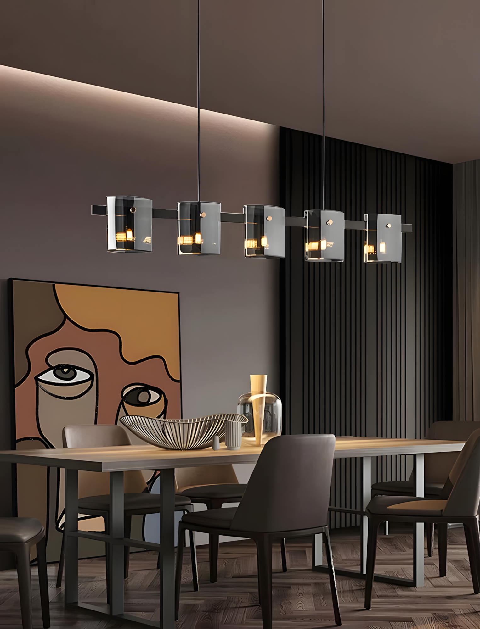 Lampă De Tavan APP1706-5CP Grey G9  7