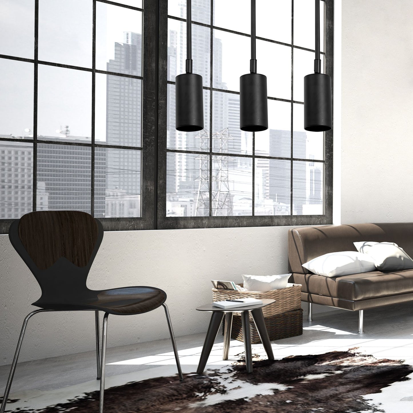 LAMPĂ DE PLAFON NEAGRA APP609-1C  7