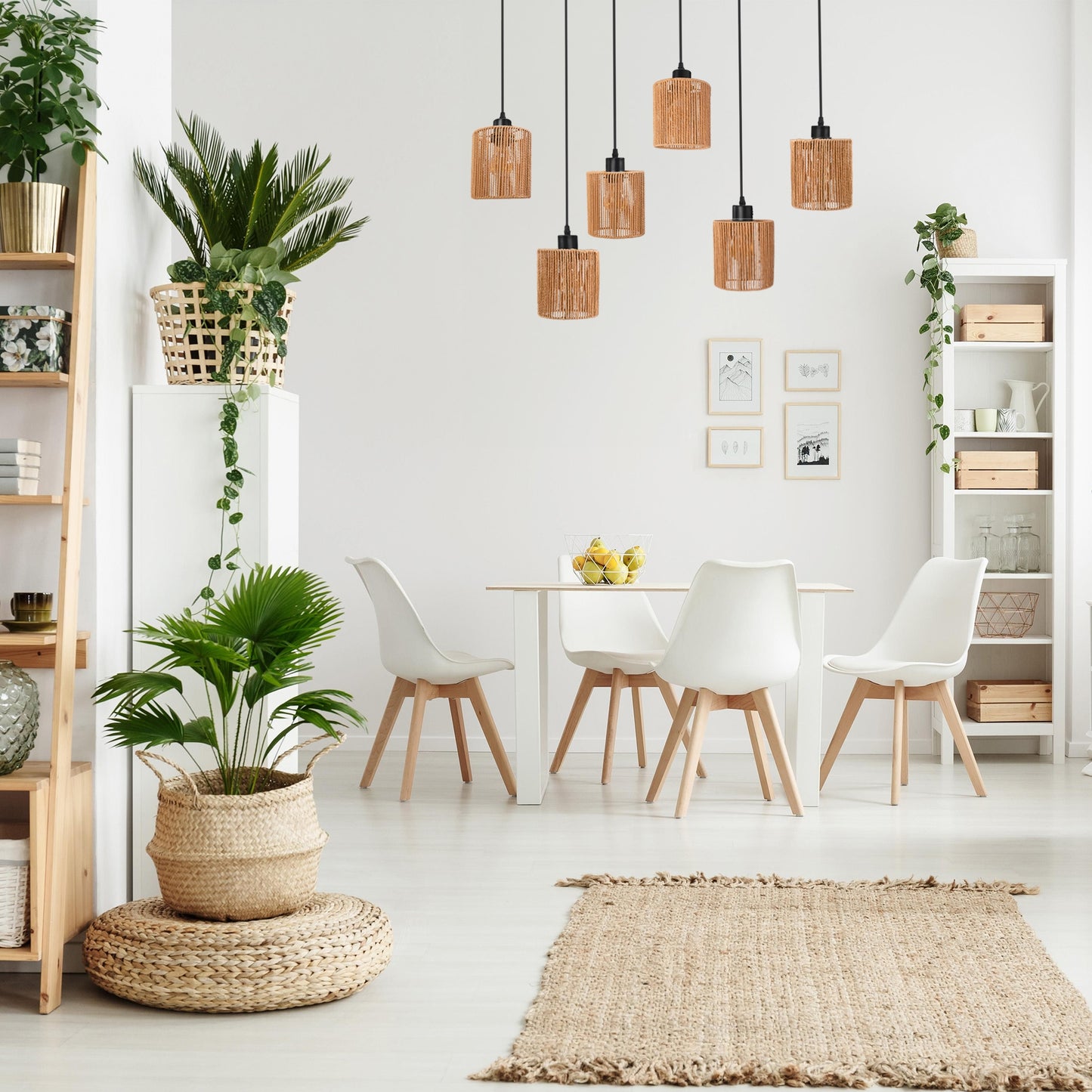 Lampă Suspendată APP1822-6CP Nature Black  4