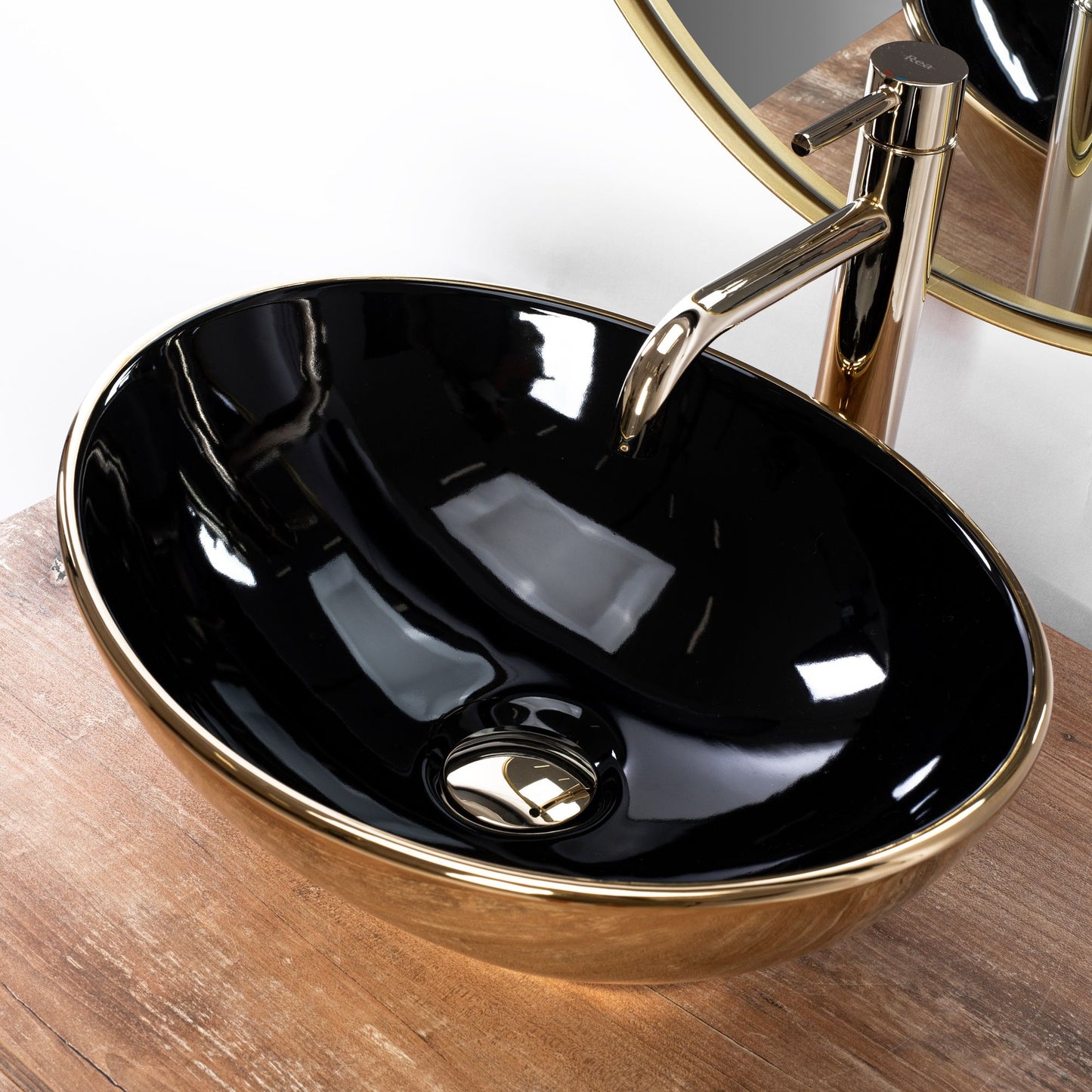 Lavoar pe blat Rea Sofia in Black Gold 3
