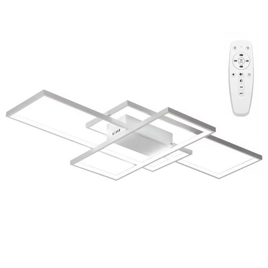 Plafoniera moderna LED + TELECOMANDA WHITE APP660 1