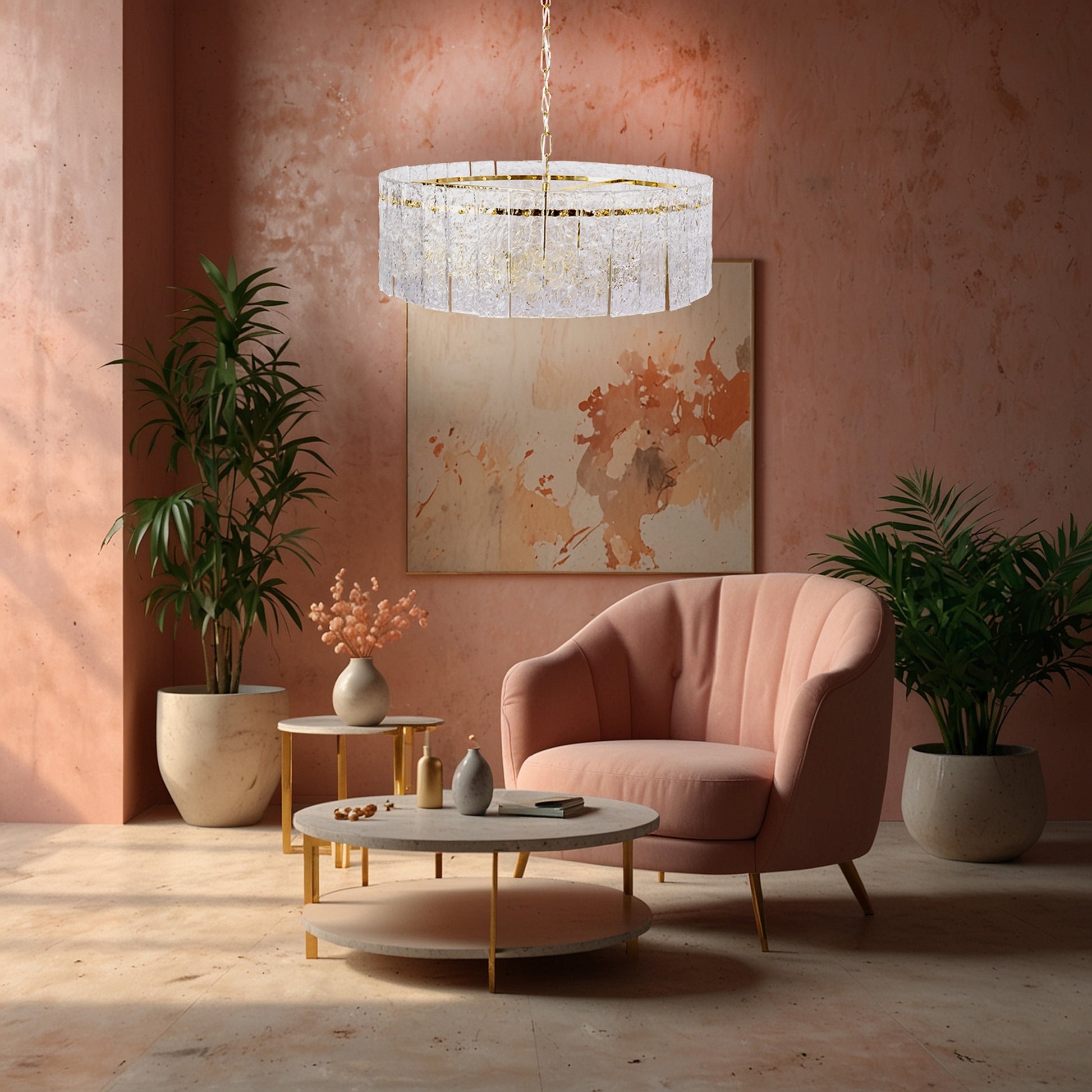 Lampă Suspendată Cristal App1779-cp 60cm Gold  5