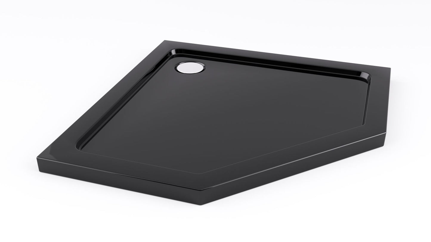 Cadita de dus Diamond Black 90x90 cm negru  5