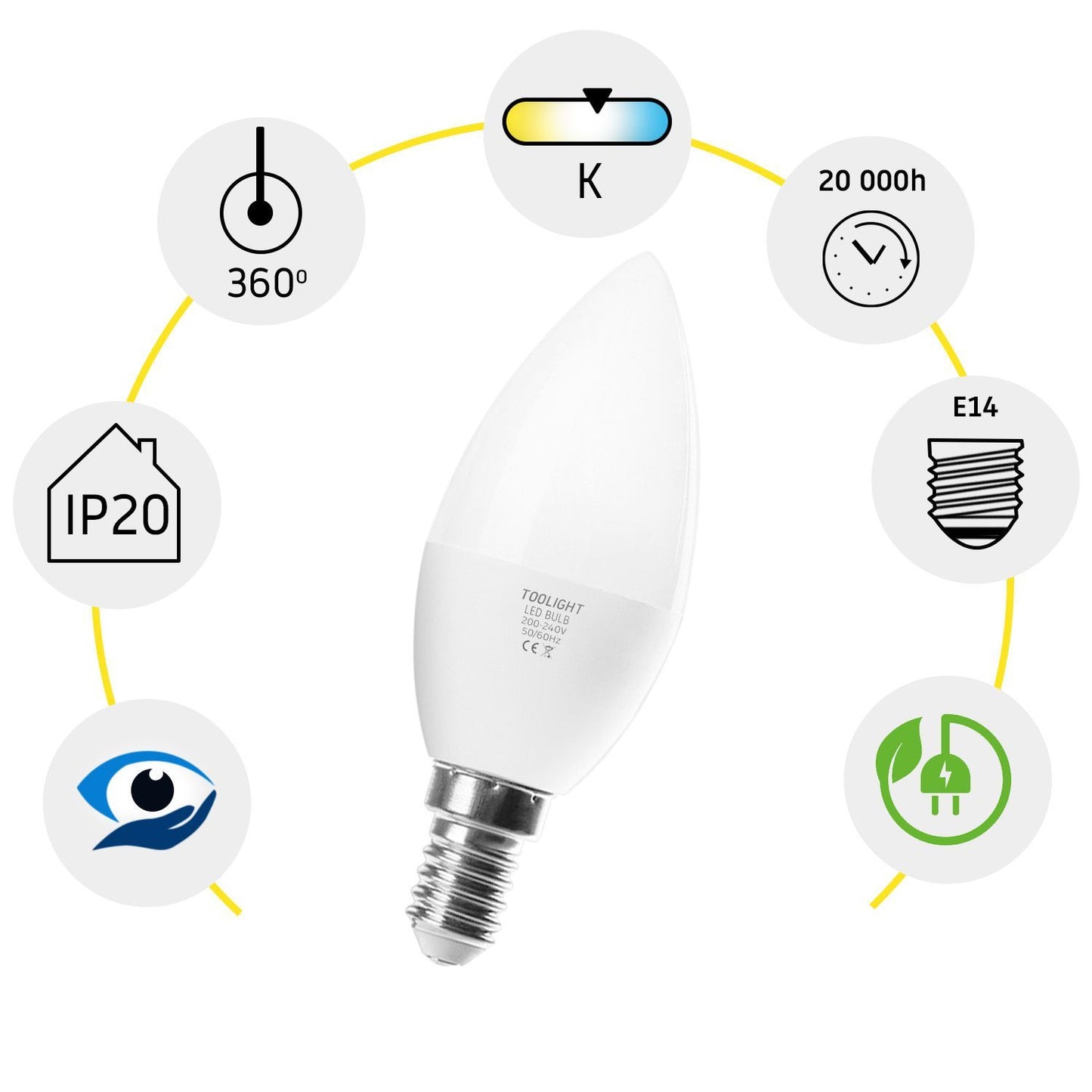 Bec cu LED RSL036 E14 8W Neutral  2