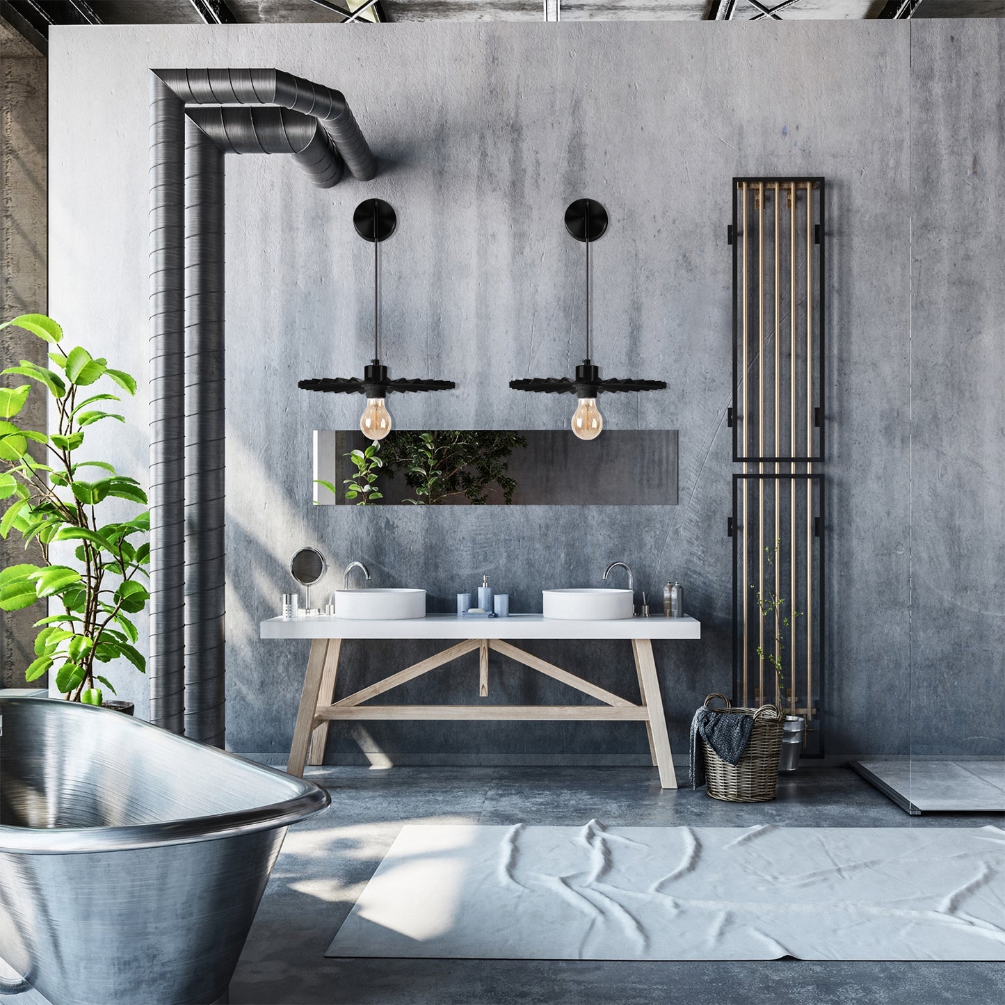 Lampa De Perete APP1355-1W Black 30 Cm  5