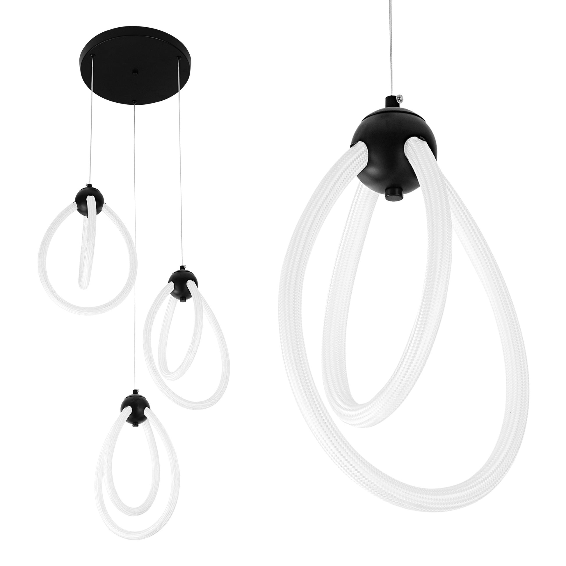 Lampa Led G022-3cpr Black  1