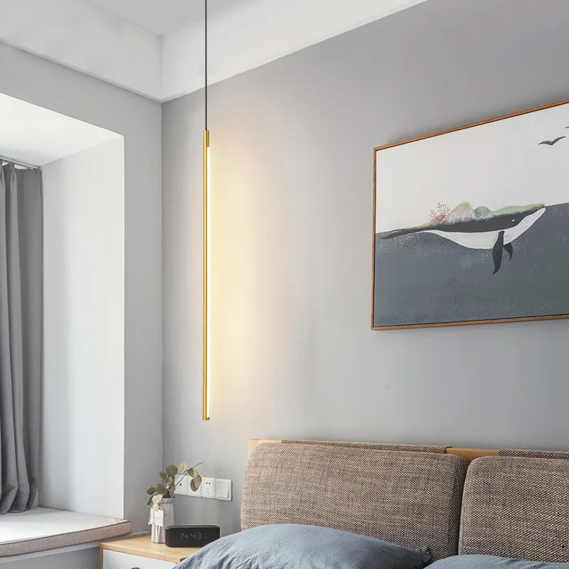 Lampă De Tavan Led App1414-c Gold 100cm  2