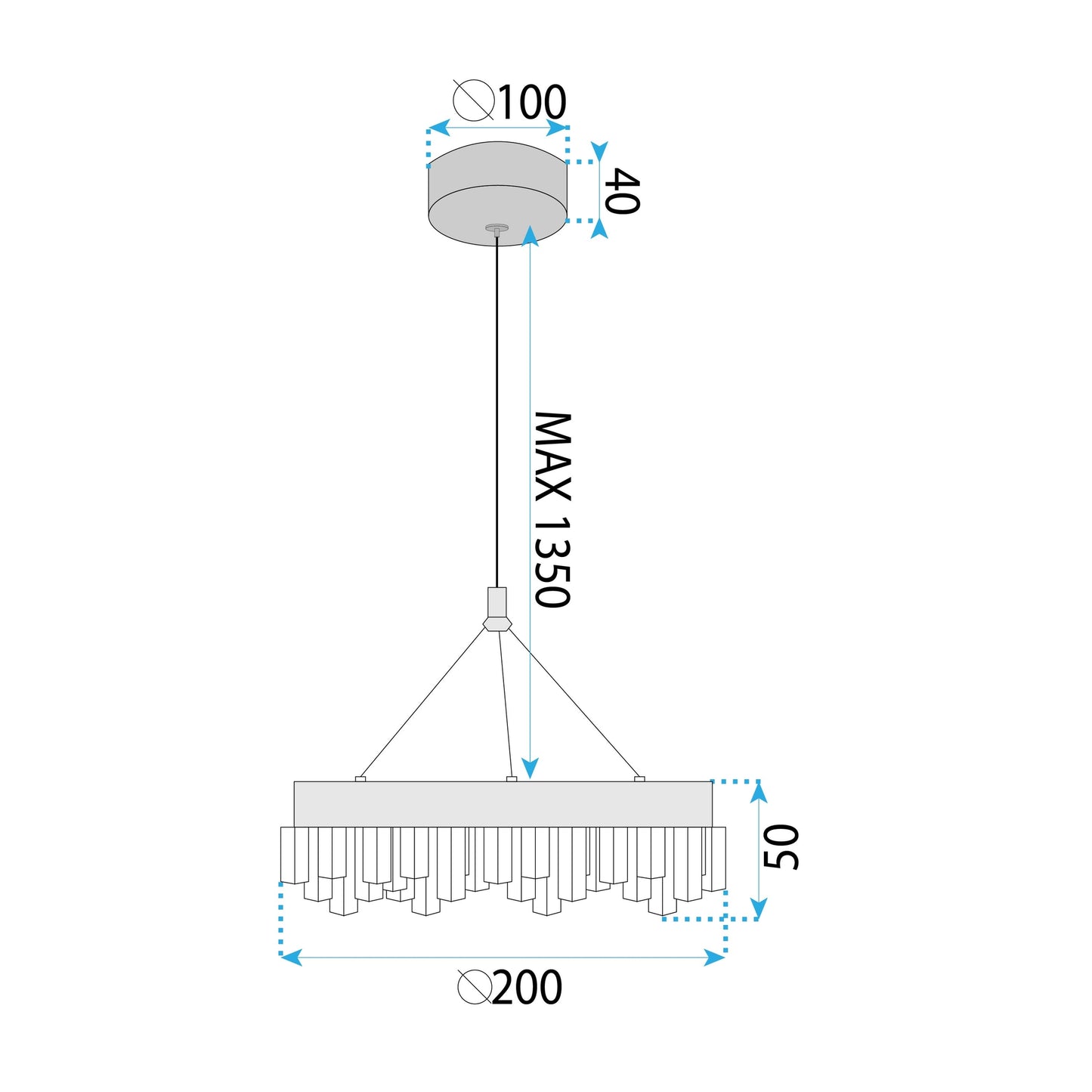 Lampă Suspendată Led Lhj097-cp Gold  7